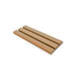Natural Wood Slat Acoustic Wall Panels Fire Retardant 0.85 NRC Sound Absorption