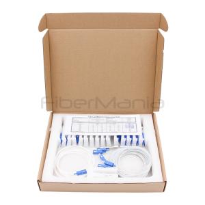 Quality Steel Tube 900um 1X4 PLC Splitter With SC/UPC Fiber Connectors wholesale