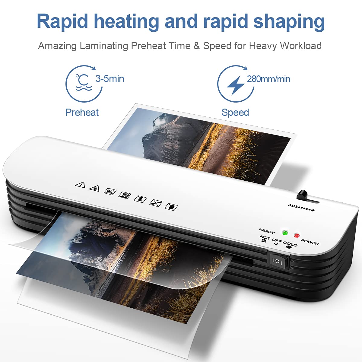 Customized Colorful 3 in 1 Thermal Laminator with Corner Rounder and Paper Trimmer