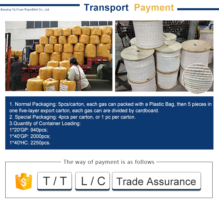 16mm Diameter CCS.ABS.LRS.BV.GL.DNV.NK Certified UHMWPE Marine Winch Rope by YILIYUAN