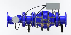 Quality Remote Setting Water Pressure Management Valve With 24 VDC Controller wholesale