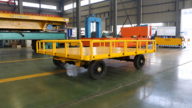 Non-power towed Heavy Duty Plant Trailer-50t Flat Transfer Trolley