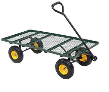 Easy Removal Heavy Duty Lawn Yard Cart with Green Environmental Protection Powder Coating