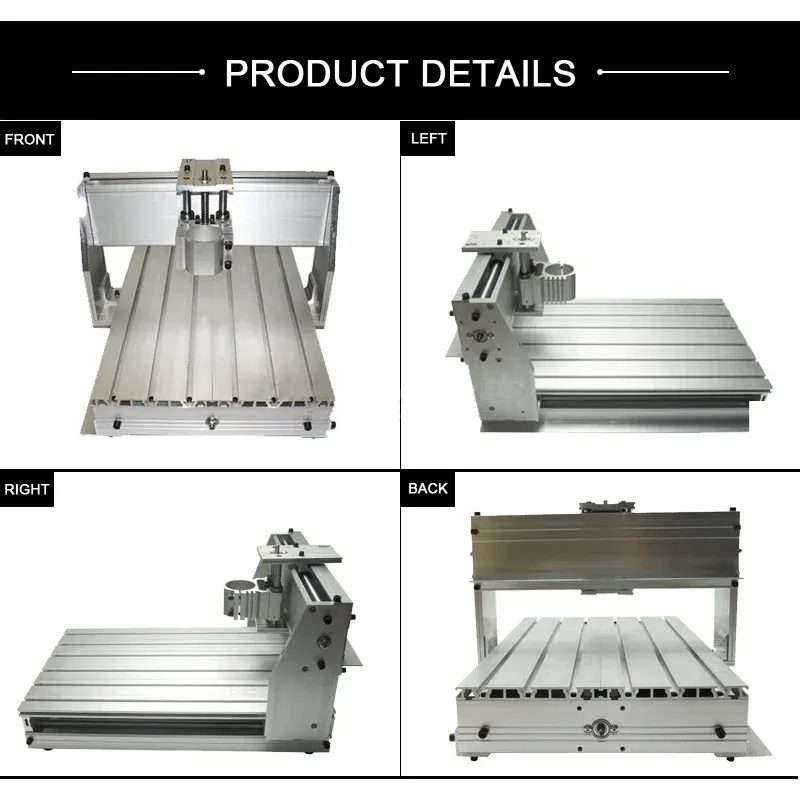 3040 Router CNC Engraving Machine Frame Kit With 43mm Spindle Bracket