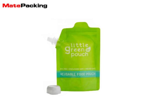 Resealable Spout Pouch Plastic Fruit Juice Jelly Beverage Packaging For Baby