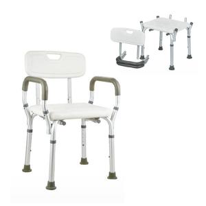 Quality Elderly Square Seat Bathroom Shower Chair Bath Seat with Back wholesale