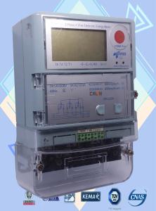 Quality 4 Programmed Channel 3 Phase Electric Meter / Prepaid Industrial Power Meter wholesale