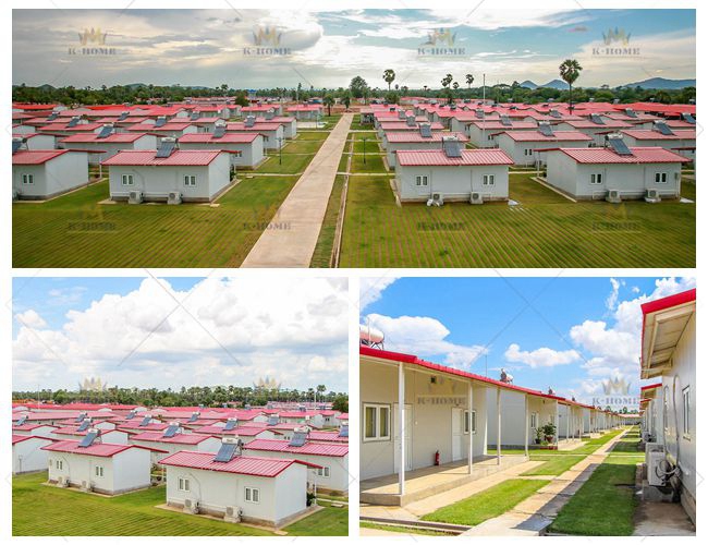 Prefabricated Temporary Modular Homes Light Steel Prefab House