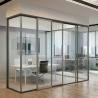 Buy cheap Dividers Aluminium Frame Sliding Double Glazed Office Glass Partition Wall from wholesalers