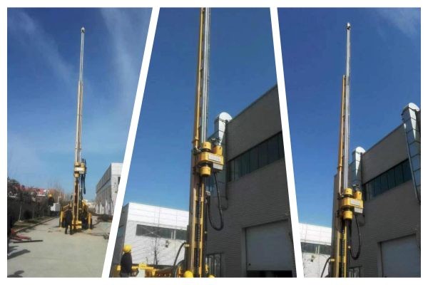 26 t diesel engine Engineering Exploration Drilling Rig for Civil Building Foundation Treatment in Pakistan