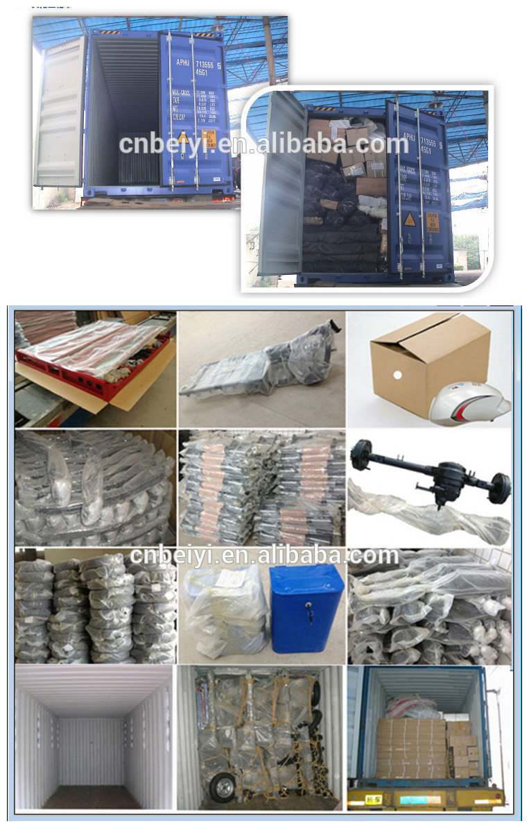 2016 Chinese Bar Scooter Heavy Load Cargo Tricycle Bicycle Cargo Truck in Algeria 12V