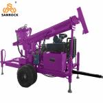 Water Well Drilling Machines Rotation Torque 3500 N.m Trailer Mounted Drilling