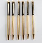 Promotional Executive Printing ogo Gold color metal pen Gift ball pen