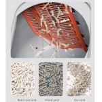 Self Cleaning Cat Litter Box with Large 60L Capacity No Odor Closed Tray White