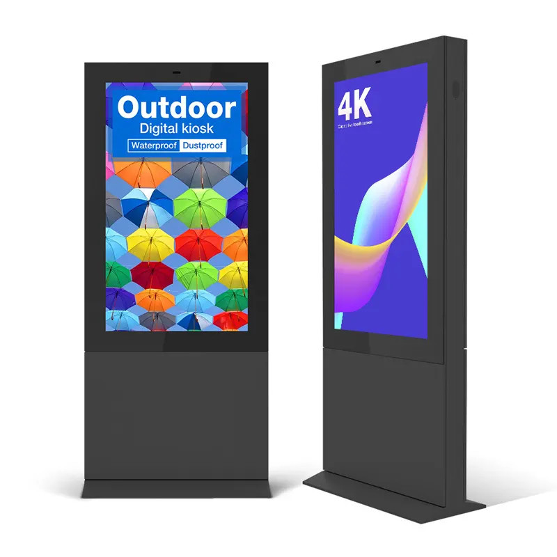 43 Inch Outdoor Lcd Display 2500 Nit 1920 X 1080 Floor Stand Lcd Display Screen