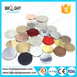 Quality hot sale metal candle lids with customized logo for candle jar wholesale