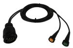 Curly Flex 9 Pin To 2*5 Pin Trailer 12v Coiled Power Cable