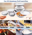 Recyclable Disposable Food Packaging Aluminum Containers Tin Foil Dishes