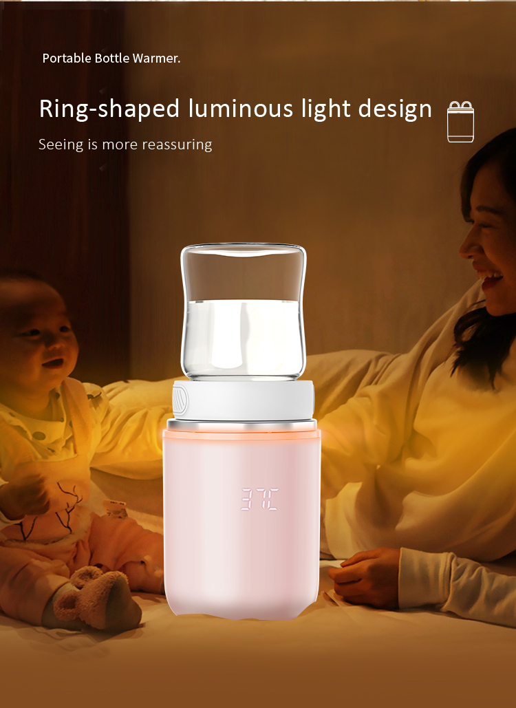 0 - 12 Months Baby Bottle Warmer Waterless Portable Rechargeable Bottle Warmer