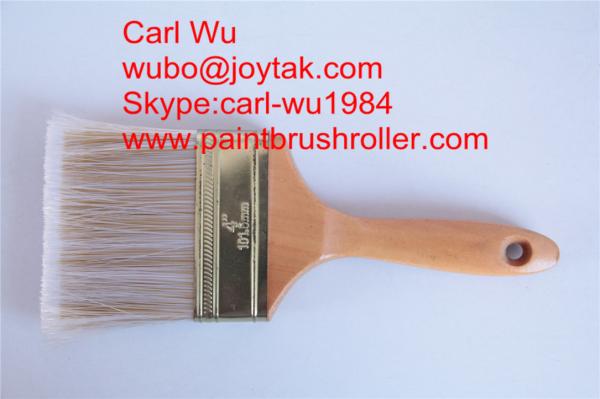 Natural pure bristle Chinese bristle synthetic mix paint brush wood handle