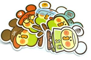 Quality UV Proof Die Cut Printed Cartoon PVC Vinyl Stickers wholesale