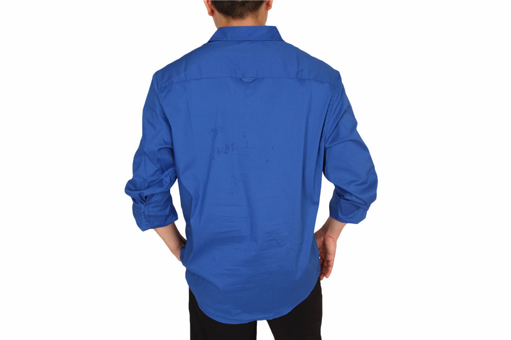Solid Color Business Men'S Casual Stretch Shirts 59% Cotton 35% Nylon
