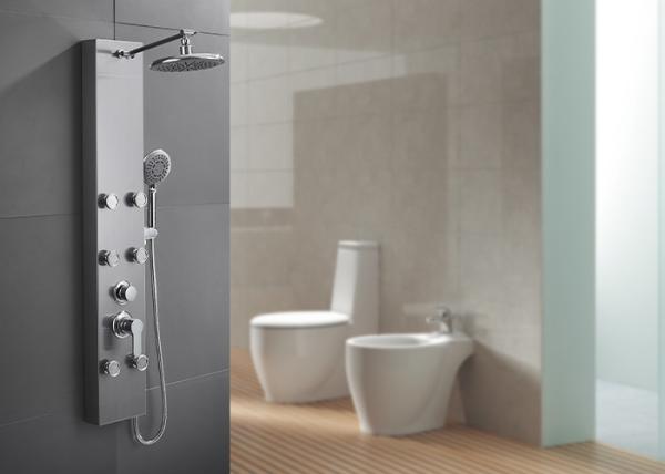 Handheld Sprayer Bath Shower Panels Stainless Steel Materials High Strength