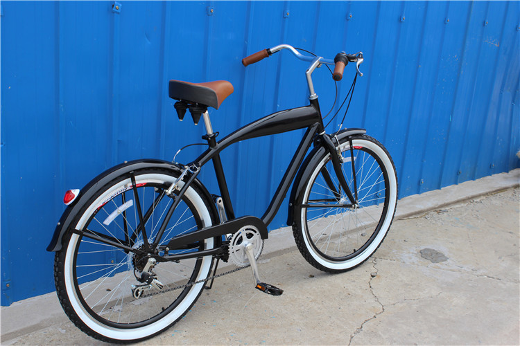 Tianjin manufacture new design OEM 26 inch beach cruiser bike with Shimano 6/7speeds