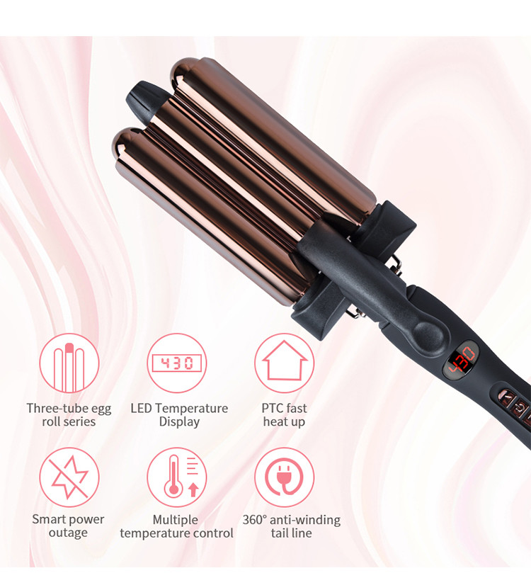 3 Barrel Curling Iron Wand