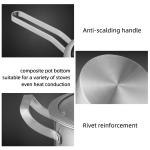 Best Selling Silver Kitchen Sauce Pot Soup Pot Fry Pan Cooking Pot Set With