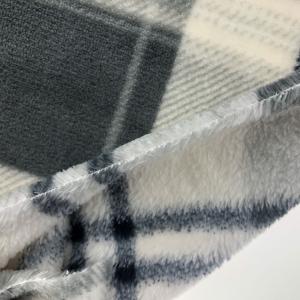 Quality Garment Plush Fabric 100% Polyester Knitted Flannel Fabric for Blanket wholesale