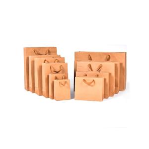 Quality Reusable 250gsm Kraft Spot UV Paper Shopping Bag wholesale