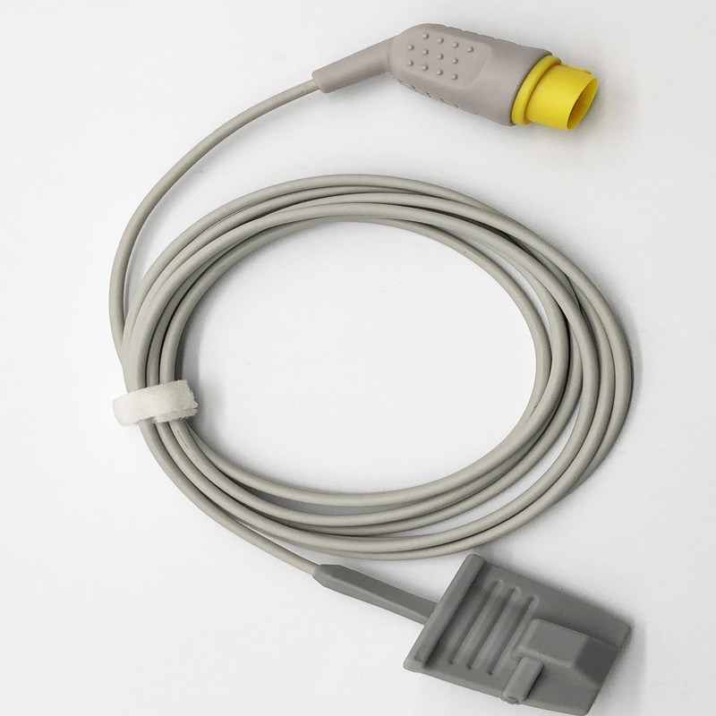 MEK Reusable Adult finger clip SpO2 Sensor TPU Jacket 8pin connector