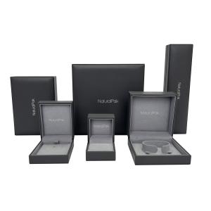 Quality Black PU Luxury Jewelry Packaging Boxes wholesale