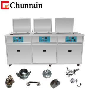 Quality 3 Tanks 600W 38L Large Ultrasonic Parts Cleaner With Rinsing Drying wholesale