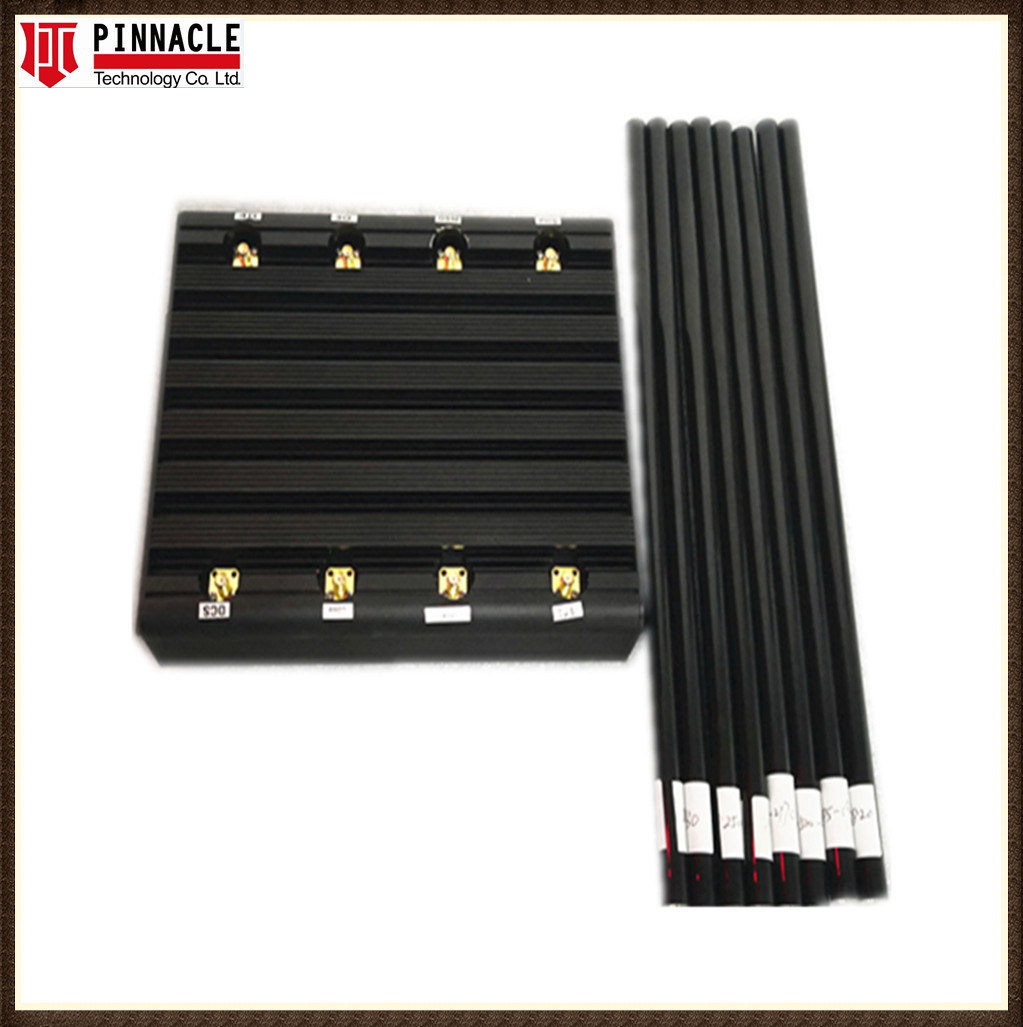 8bands 80W Desktop High Power Signal Jammer CDMA/GSM/PCS/3G/4G/5g/5.8g Signal Blocker