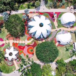 Quality Waterproof Geodesic Dome Tent Aluminum Frame UV Resistance Cover wholesale