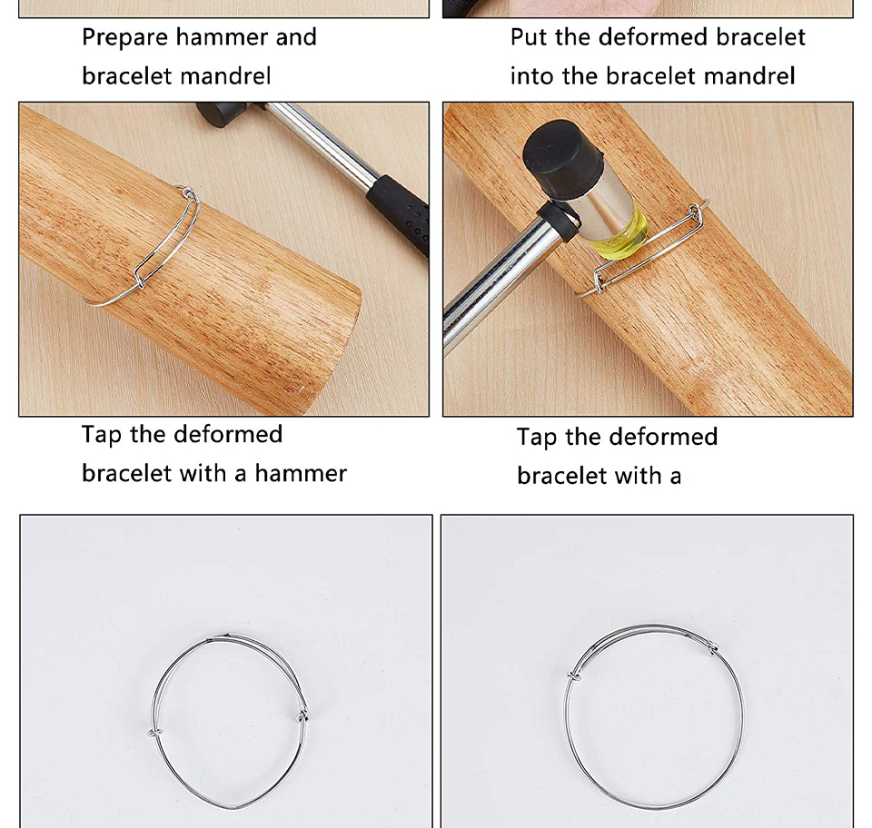 Adjust Bangle Jewelry Accessories Tools Bracelet Mandrel Sizer 70-80mm Diameter