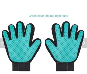 Quality Blue TPR Silicone Pet Grooming Brush Gloves 18*24CM wholesale