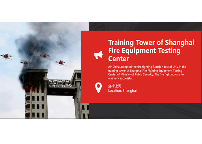 Fire Fighting Drone with Dry Powder System & Detection Function
