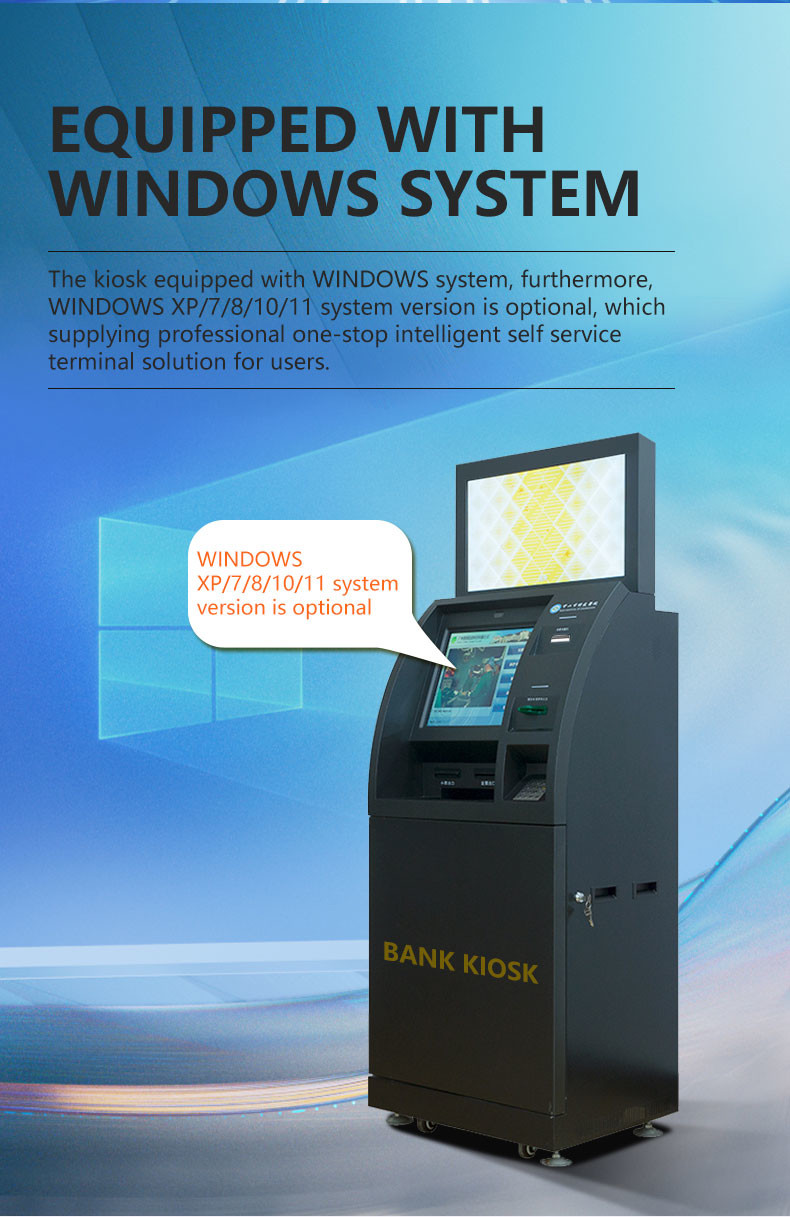 Multifunctional Self Service Financial Kiosk Online bank ATM terminal Multifunction Self Service Kiosk