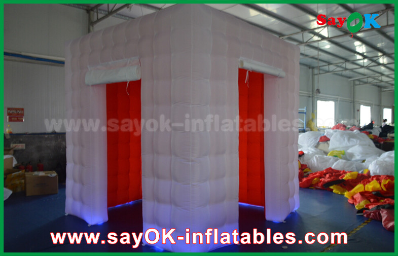 Inflatable Photo Studio LED Lighting Inflatable Photo Booth With 2 Doors / Inflatable Tent