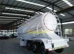 Three Axles 35m3 Dry Powder Bulk Cement Material Tanker Semi Truck Trailer