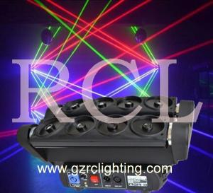 Quality 8 Heads RGB Spider Laser Moving Head Beam Disco Light wholesale