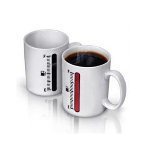 Quality New creative gift product The thermometer colour change ceramic mugs cup wholesale