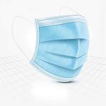 FDA Ce Approved Ffp3 Disposable Face Mask / 3 Ply Non Woven 3 Ply Mask Mouth
