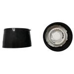 Black Glass Jar 110mm 94g 60ml Plastic Salt Grinder