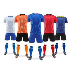 Quality Customized Team Logo Casual Football Jerseys in 100% Polyester Material wholesale