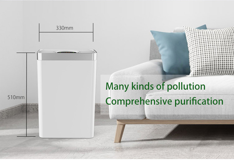 Home Bedroom PM2.5 Air Filter H13 True Hepa Air Purifier For Pet Dander