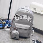 Schoolbag female han edition hits color street backpacks college wind schoolbag